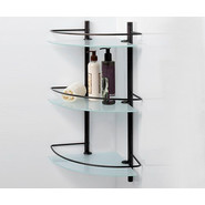 Полка стеклянная WasserKraft Isar K-3633 30 см, цвет тёмная бронза фото 2