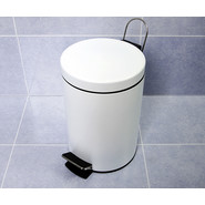 Ведро для мусора с педалью WasserKraft Kammel K-635WHITE фото 3
