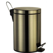 Ведро для мусора с педалью WasserKraft Exter K-645, цвет светлая бронза фото 