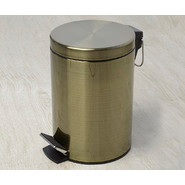 Ведро для мусора с педалью WasserKraft Exter K-645, цвет светлая бронза фото 2