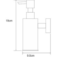 Дозатор для жидкого мыла антивандальный WasserKraft K-1399 фото 3