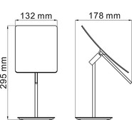 Зеркало косметическое настольное WasserKraft K-1006 фото 4