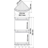 Полочка WasserKraft K-1233 30 см фото 5