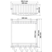 Полочка WasserKraft K-1422 30 см фото 5