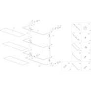 Полка стеклянная WasserKraft K-2033 50 см фото 3