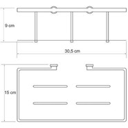 Полочка WasserKraft K-511 30 см фото 5