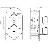 Смеситель для ванны с термостатом WasserKraft Elbe 7444, чёрный фото 3