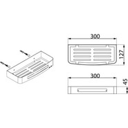 Полка прямоугольная Fixsen Hotel FX-31003B 30 см фото 2