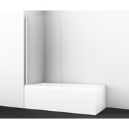 Шторка для ванны WasserKraft Leine 80 см 35P01-80, хром/прозрачное фото 