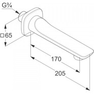 Излив для ванны Kludi Ameo 4150505 фото 3