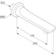 Излив для ванны Kludi Balance 5250391, белый фото 2