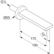 Излив для ванны Kludi Zenta 4860005 фото 2