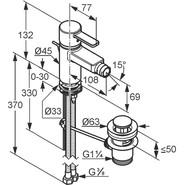 Смеситель для биде Kludi Zenta 385300575 фото 2
