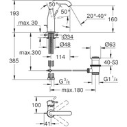Смеситель для раковины Grohe Essence New 193 мм 23462GL1, холодный рассвет фото 2
