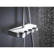 Душевая стойка с термостатом Grohe Euphoria SmartControl System 310 DUO Cube 26508LS0, белая луна фото 2