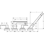 Смеситель для ванны Axor MyEdition 47432330, чёрный/орех, Цвет производителя: чёрный, орех фото 2