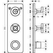 Смеситель для душа с термостатом Axor Citterio E 36703000 фото 4