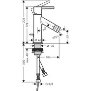 Смеситель для биде Axor Starck 10214000 фото 2