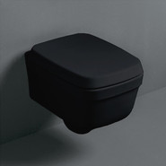 Унитаз подвесной Simas Evolution EVO18nero, Цвет производителя: чёрный фото 