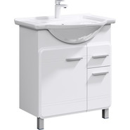 Тумба напольная с раковиной Aqwella Корсика 75 см KOR0107 (Раковина Стиль 75) фото 