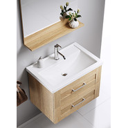 Тумба подвесная с раковиной Aqwella Фостер 70 см FOS01072DS, дуб сонома фото 3