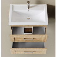 Тумба подвесная с раковиной Aqwella Фостер 70 см FOS01072DS, дуб сонома фото 5