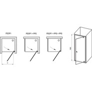 Душевая дверь Ravak Pivot PDOP1 90 см 03G70100Z1 белый/хром/прозрачное фото 5