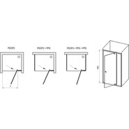Душевая дверь Ravak Pivot PDOP2 100 см 03GA0C00Z1 алюминий/хром/прозрачное фото 5