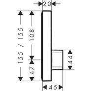 Смеситель для душа с термостатом Hansgrohe Shower Select 15768000 фото 4