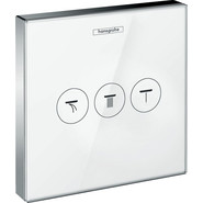 Переключатель потоков на три потребителя Hansgrohe Shower Select 15736400, белый/хром фото 
