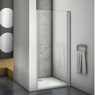 Душевая дверь Bas Mokka DR-90-C-WE 90 см алюминий/прозрачное фото 