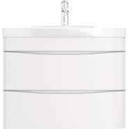 Тумба подвесная с раковиной Am.Pm Like 80 см M80FHX0802WG, белый глянцевый фото 