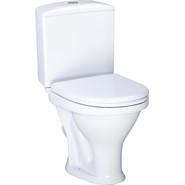 Унитаз-компакт Santeri Вест 1.P201.8.S00.00B.F с крышкой полипропилен фото 