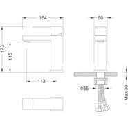 Смеситель для раковины Timo Selene 2061/17F, золото фото 3