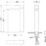 Смеситель для раковины высокий Timo Selene 3011/17F, золото фото 3