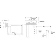 Смеситель для раковины настенный Timo Torne 4371/03SM, черный фото 4