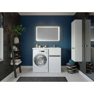 Пенал подвесной Акватон Лондри 34 см 1A236203LH010, белый фото 4