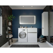 Пенал подвесной Акватон Лондри 34 см 1A236203LH010, белый фото 5