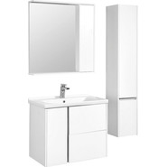 Пенал подвесной Акватон Стоун 30 см 1A228403SX01R, белый фото 3