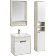 Тумба подвесная с раковиной Акватон Флай 60 см 1A2373K0FAX10, белый/дуб крафт фото 4