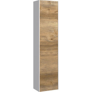 Пенал подвесной Aqwella 5 Stars Mobi 35 см MOB0535W/MOB0735DB, белый/дуб балтийский фото 