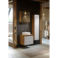 Тумба подвесная со столешницей Aqwella 5 Stars Mobi 60 см MOB0106DB/MOB0706BS, дуб балтийский/бетон светлый фото 4