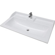 Тумба напольная с раковиной Акватон Леон 80Н см 1A1878K0LBPS0, дуб белый фото 5