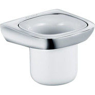 Стакан для зубных щеток Kludi Ambienta 5397505, цвет хром/белый фото 