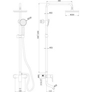 Душевая стойка Bravat Emeralda F6337371CP-A-RUS фото 2
