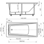 Ванна гидромассажная Aquatek Либра 170x70 см фото 4
