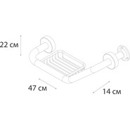 Поручень с мыльницей Fixsen Hotel FX-31018 фото 4