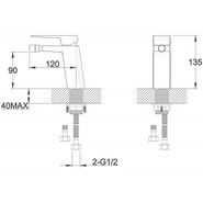 Смеситель для биде BelBagno Arlie ARL-BD-CRM фото 2
