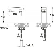 Смеситель для биде BelBagno Carin CAR-BD-CRM фото 2