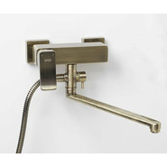 Смеситель для ванны WasserKraft Exter 1602L, светлая бронза фото 2